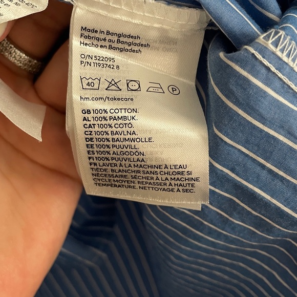 Oversized Poplin Shirt | New without Tags | - Picture 7 of 7